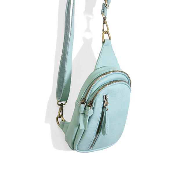 SKYLER VEGAN SLING BAG-Purse-JOY SUSAN-LIGHT TURQUOISE-Coriander