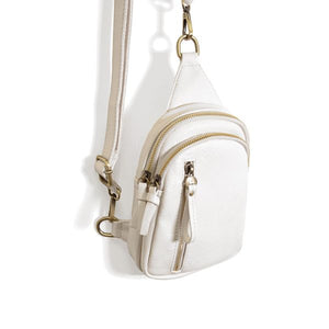 SKYLER VEGAN SLING BAG-Purse-JOY SUSAN-WHITE-Coriander