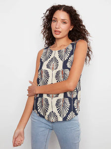 SLEEVELESS BLOUSE | TAHITI-Top-CHARLIE B-Coriander