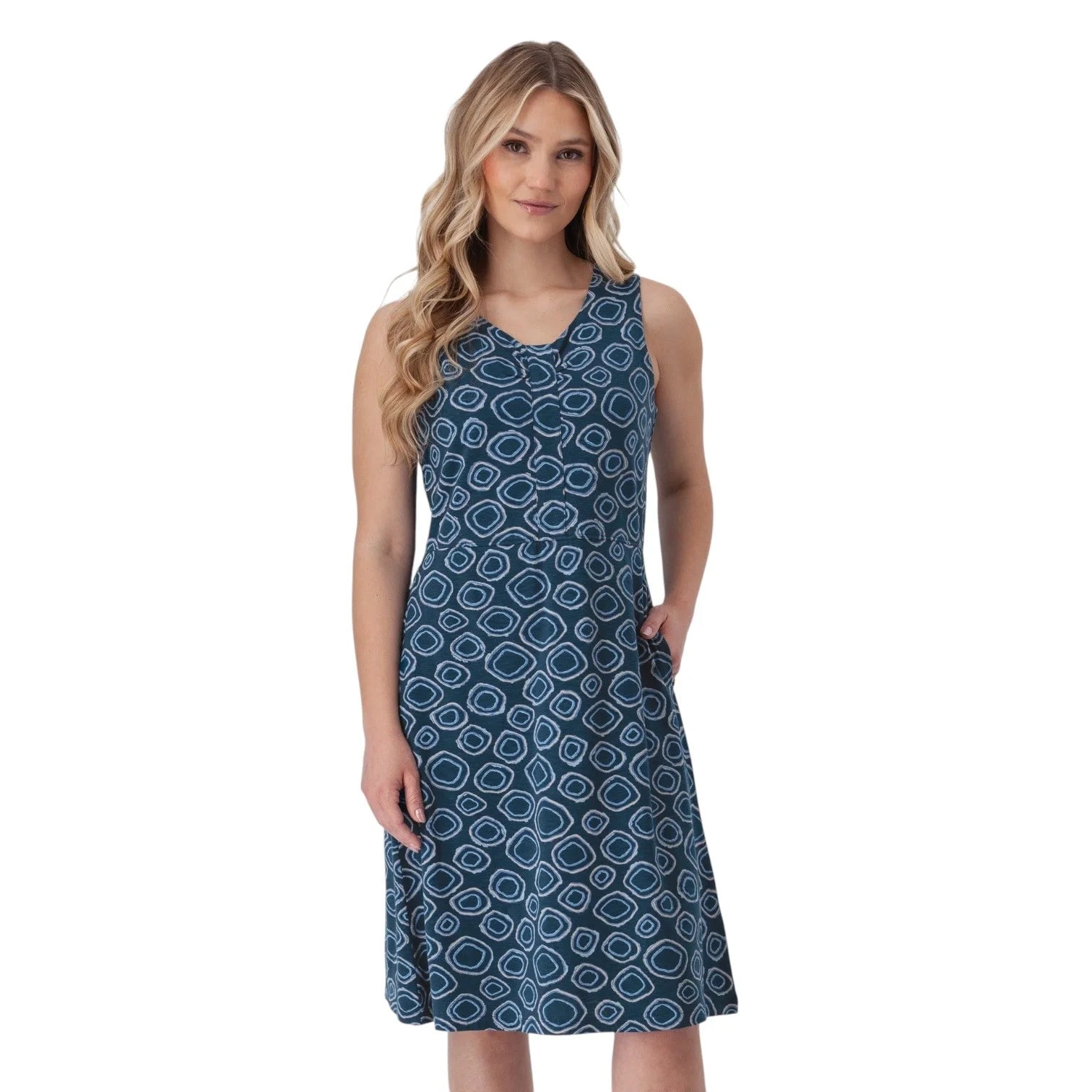 SLEEVELESS DRESS | CALI-Dress-AVENTURA-SMALL-DARK BLUE-Coriander