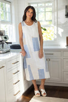 SLEEVELESS DRESS | EASY DOES IT DRESS: COASTAL PRINT-Dress-OLIVIA-SMALL-BLUE-Coriander