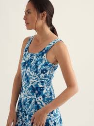 SLEEVELESS DRESS | SUN GLEAM: SAILBOATS-Dress-SEASALT-Coriander