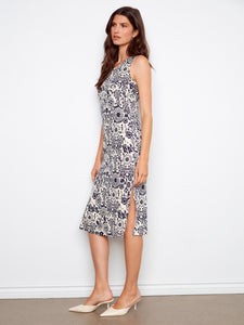 SLEEVELESS MIDI DRESS | SCOOP NECK-Dress-CHARLIE B-Coriander