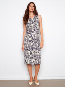 SLEEVELESS MIDI DRESS | SCOOP NECK-Dress-CHARLIE B-Coriander