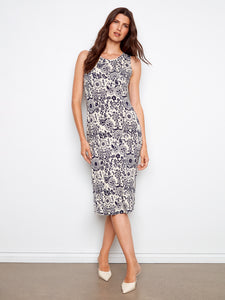 SLEEVELESS MIDI DRESS | SCOOP NECK-Dress-CHARLIE B-XSMALL-BAROQUE-Coriander
