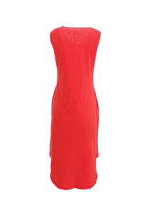 SLEEVELESS SEAMED DRESS-Dresses-ESCAPE-Coriander