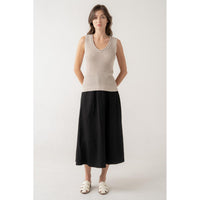SLEEVELESS TOP | OPEN STITCH-Tops-ELLE GREY-Coriander