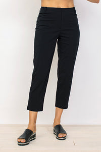 SLIM CROP SOLID PANT-Bottoms-HABITAT-XSMALL-Black-Coriander