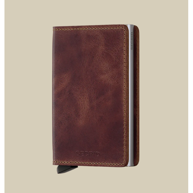 SLIM WALLET VINTAGE-Wallet-SECRID-BROWN-Coriander