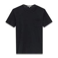 SLUB COTTON TEE-Shirts & Tops-EASY MONDAYS-MEDIUM-Black-Coriander