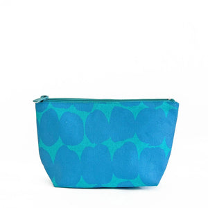 SMALL BIG SMUDGE DOT TRAVEL POUCH - INDIGO/PERI-Case-SEE DESIGN-Coriander