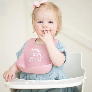 SMALL TOWN GIRL WONDER BIB - DUSTY ROSE-Baby-BELLA TUNNO-Coriander