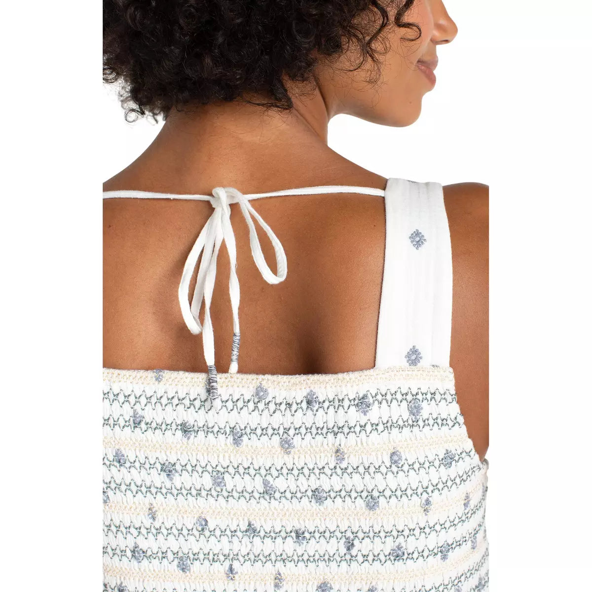 SMOCKED TOP | SLEEVELESS-Top-LIVERPOOL-Coriander