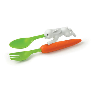 SNACK RABBIT NESTING UTENSILS-Babies & Kids-FRED AND FRIENDS-Coriander