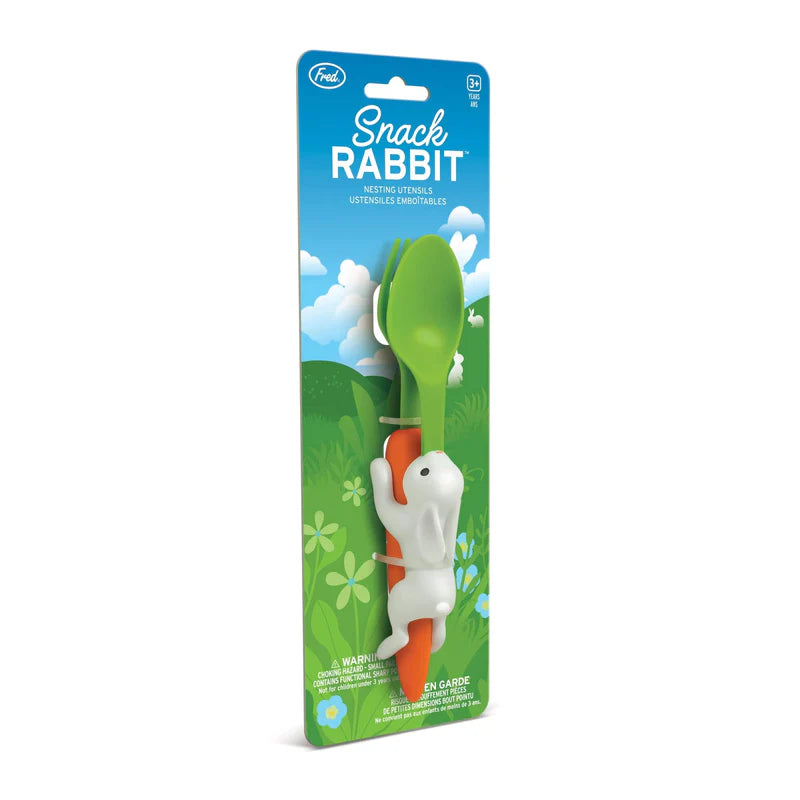 SNACK RABBIT NESTING UTENSILS-Babies & Kids-FRED AND FRIENDS-Coriander