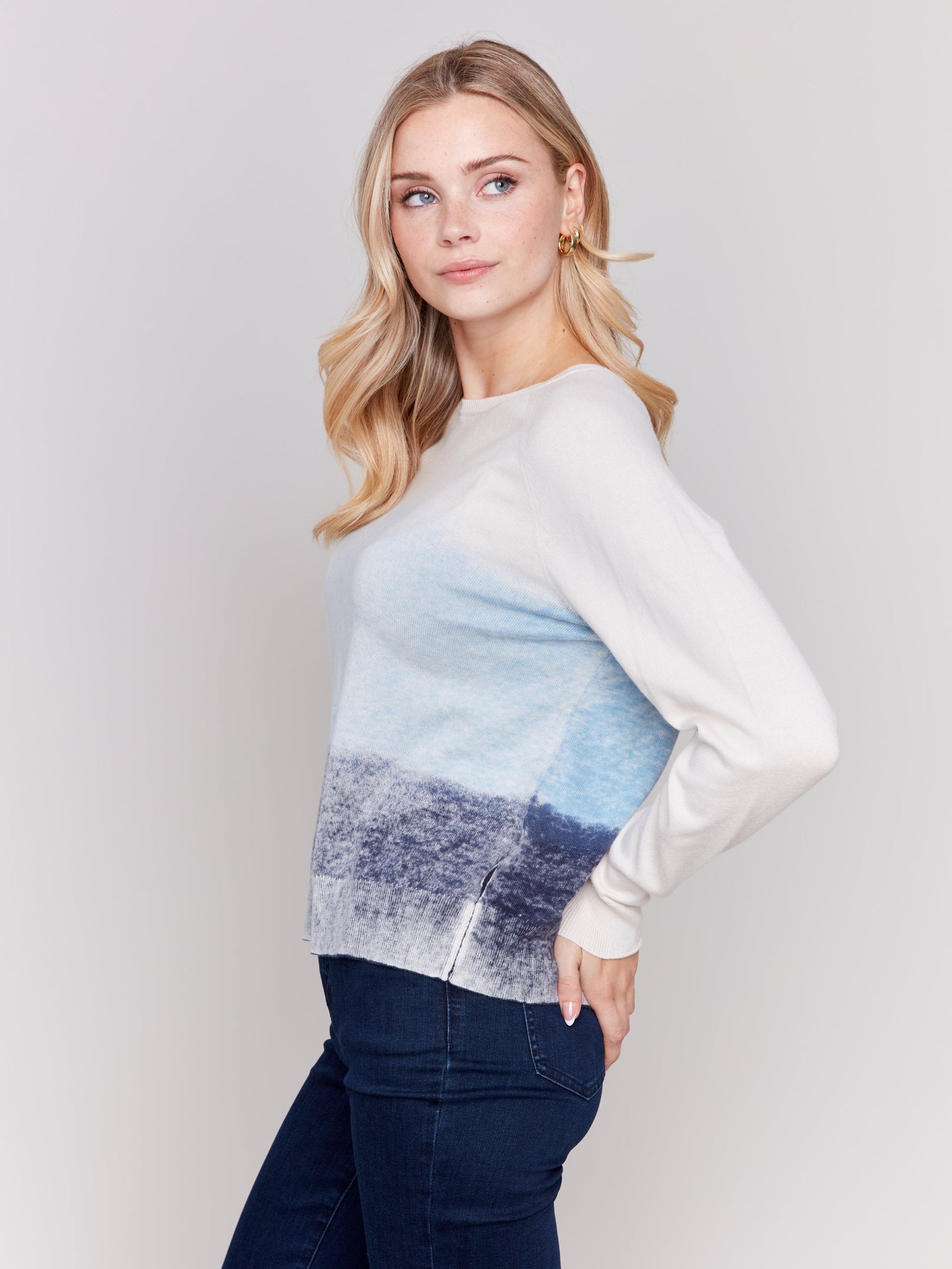 SNOW WASH SWEATER-Jackets & Sweaters-CHARLIE B-Coriander