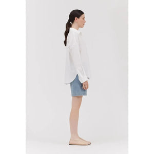 SOFT OVERFIT SHIRT | OFF WHITE-Tops-GRADE AND GATHER-Coriander