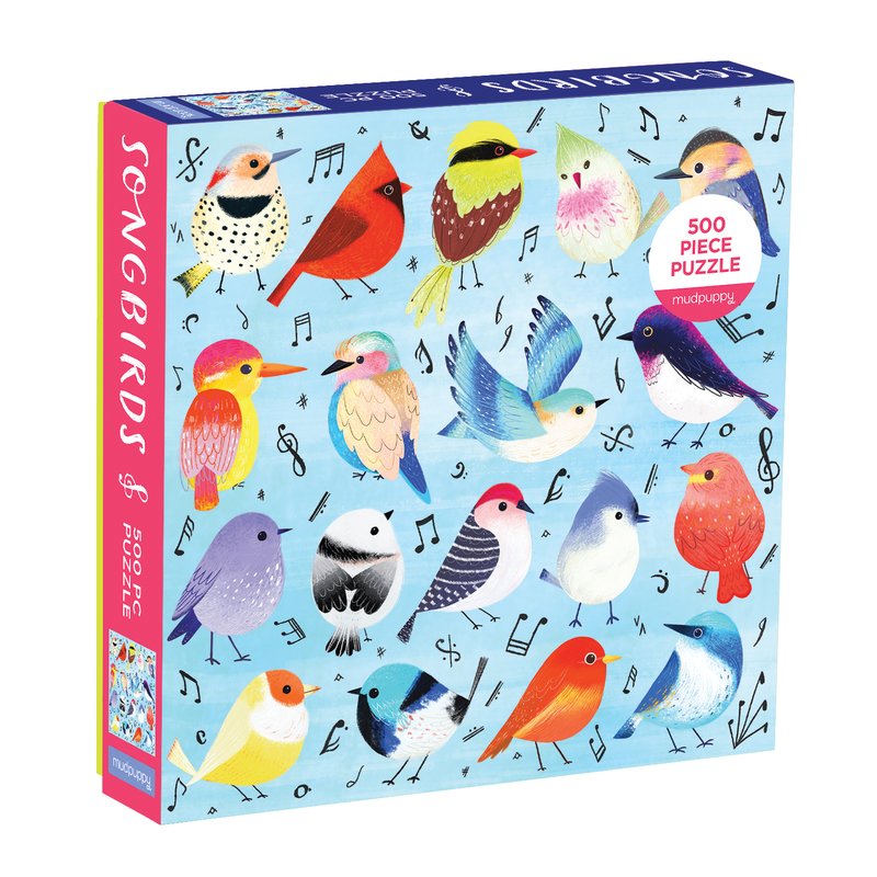 SONGBIRDS PUZZLE - 500 PIECE-Fun and Games-RAINCOAST-Coriander