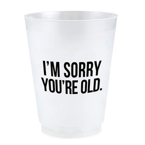 SORRY YOU'RE OLD FROST CUP | 8PACK-Home-SANTA BARBARA DESIGN STUDIO-Coriander