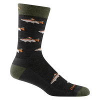 SPEY FLY CREW LIGHTWEIGHT CUSHION SOCK-Socks-DARN TOUGH-LARGE-CHARCOAL-Coriander