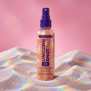 SPF 35 GLITTER SPRITZ SUNSCREEN SPRAY | ROSE GOLD-Lotions & Potions-UNICORN SNOT-Coriander