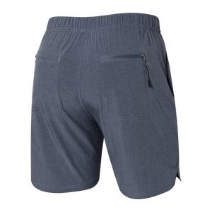 SPORT 2 LIFE 2n1 SHORTS 7" - NAVY HEATHER-Pant-SAXX-Coriander