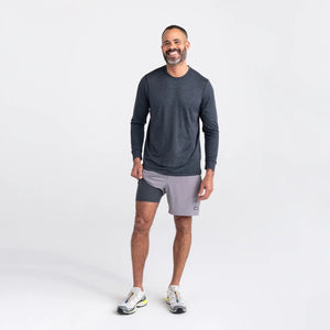 SPORT 2 LIFE 2n1 SHORTS 7" - SHARK HEATHER-Pant-SAXX-Coriander