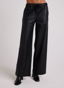 SPORT STRIPE WIDE LEG PANT-Bottoms-BELLA DAHL-Coriander