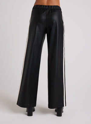 SPORT STRIPE WIDE LEG PANT-Bottoms-BELLA DAHL-Coriander