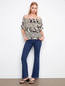 S/S BLOUSE | OFF SHOULDER-Top-CHARLIE B-Coriander