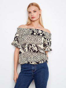 S/S BLOUSE | OFF SHOULDER-Top-CHARLIE B-Coriander