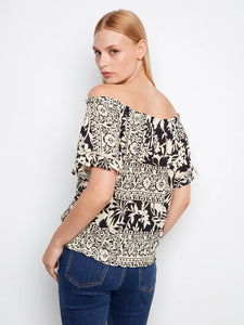 S/S BLOUSE | OFF SHOULDER-Top-CHARLIE B-Coriander