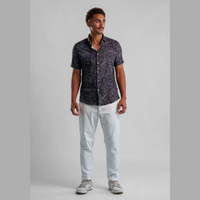S/S BUTTON UP SHIRT | JUNGLE MONSTERA-Shirt-STONE ROSE-Coriander