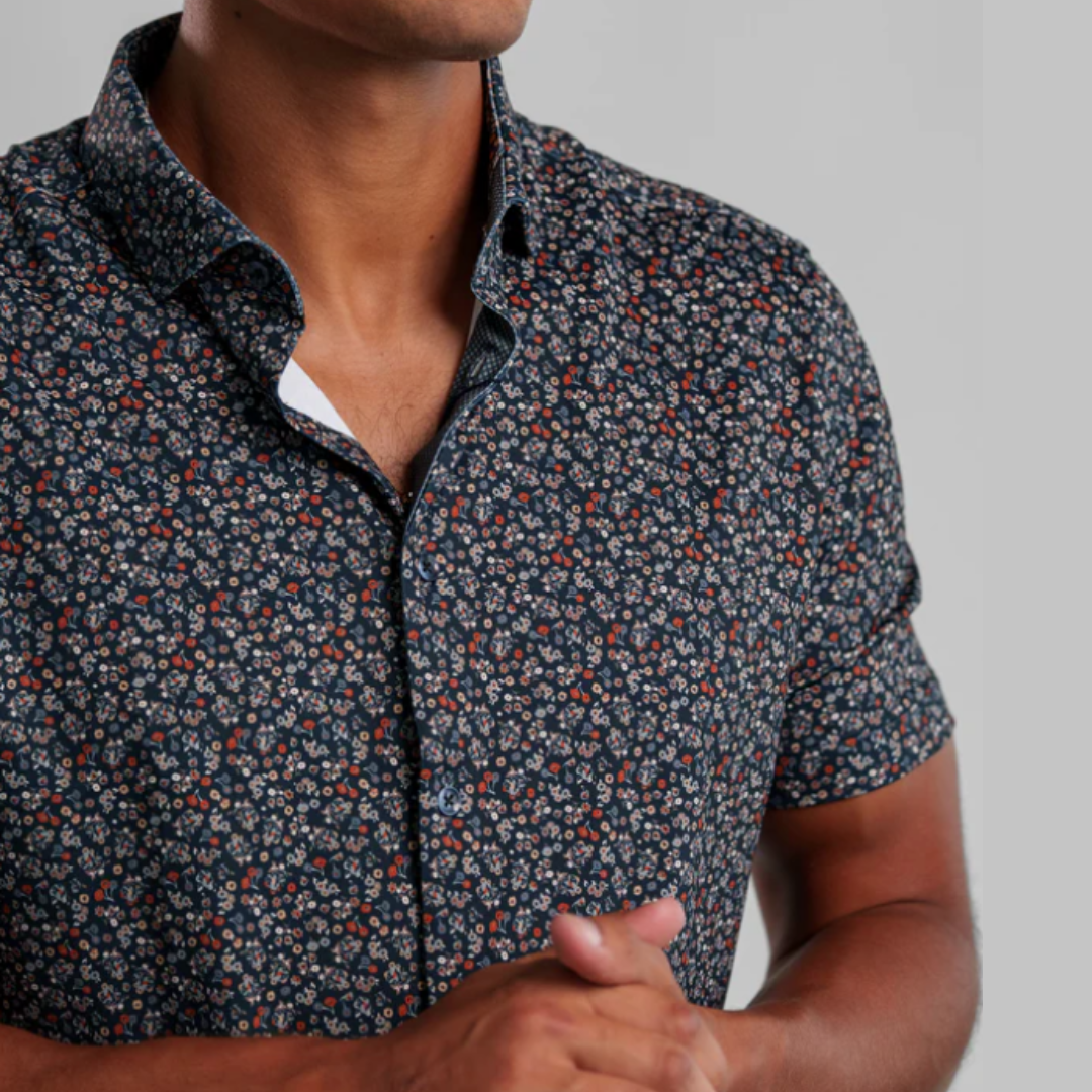 S/S BUTTON UP SHIRT | WILDFLOWER-Shirt-STONE ROSE-Coriander