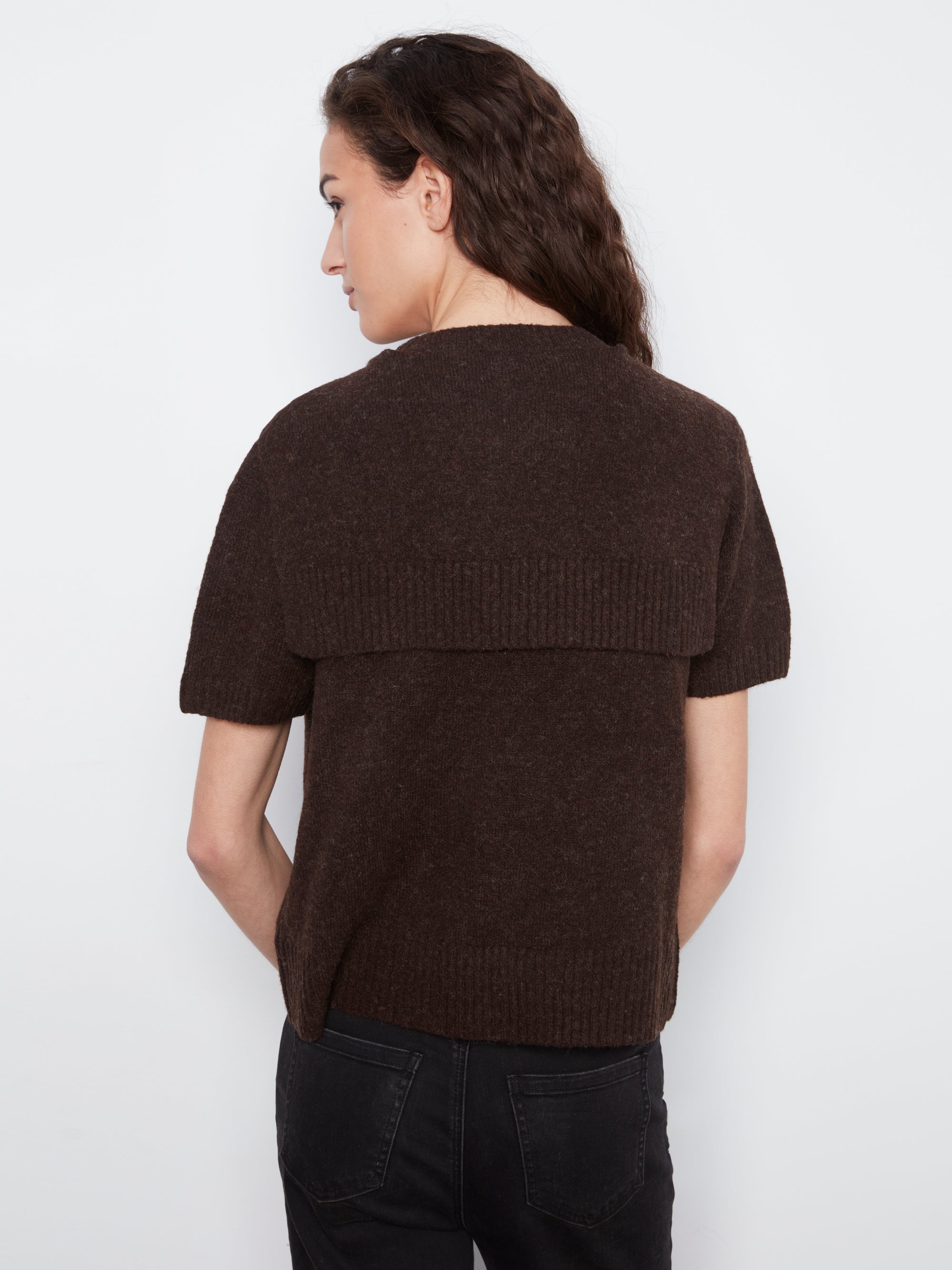 S/S PULLOVER SWEATER | KNOTTED SLEEVES-Jackets & Sweaters-CHARLIE B-Coriander
