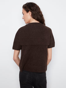 S/S PULLOVER SWEATER | KNOTTED SLEEVES-Jackets & Sweaters-CHARLIE B-Coriander