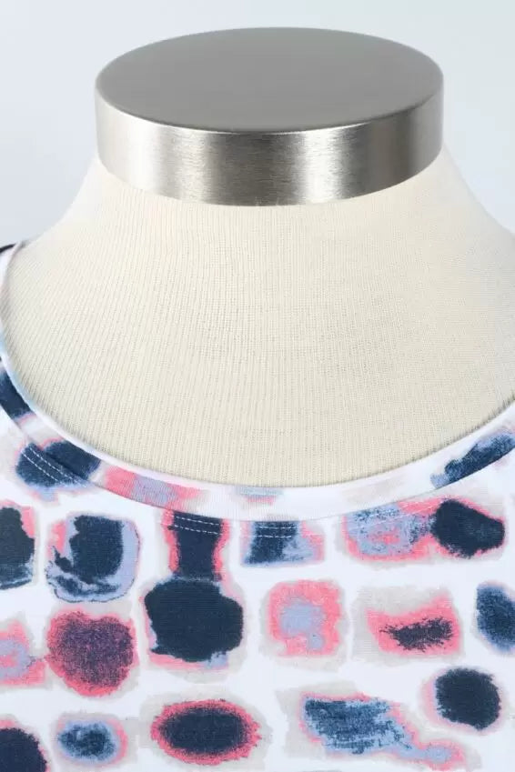 S/S TEE | CAP SLEEVE DOTS-Top-OLIVIA-Coriander