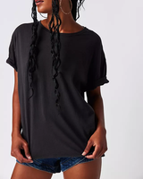 S/S TEE | NINA-Top-FREE PEOPLE-XSMALL-BLACK-Coriander