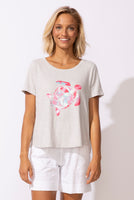 S/S TEE | TURTLE PRINT-Tops-ESCAPE-SMALL-DUNE-Coriander