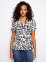 S/S TEE | V-NECK-Top-CHARLIE B-XSMALL-BAROQUE-Coriander