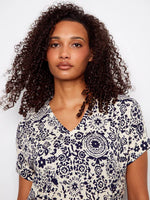 S/S TEE | V-NECK-Top-CHARLIE B-Coriander