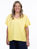 S/S TOP | CONNIE-Top-SHANNON PASSERO STORE-SMALL-MED-CANARY YELLOW-Coriander