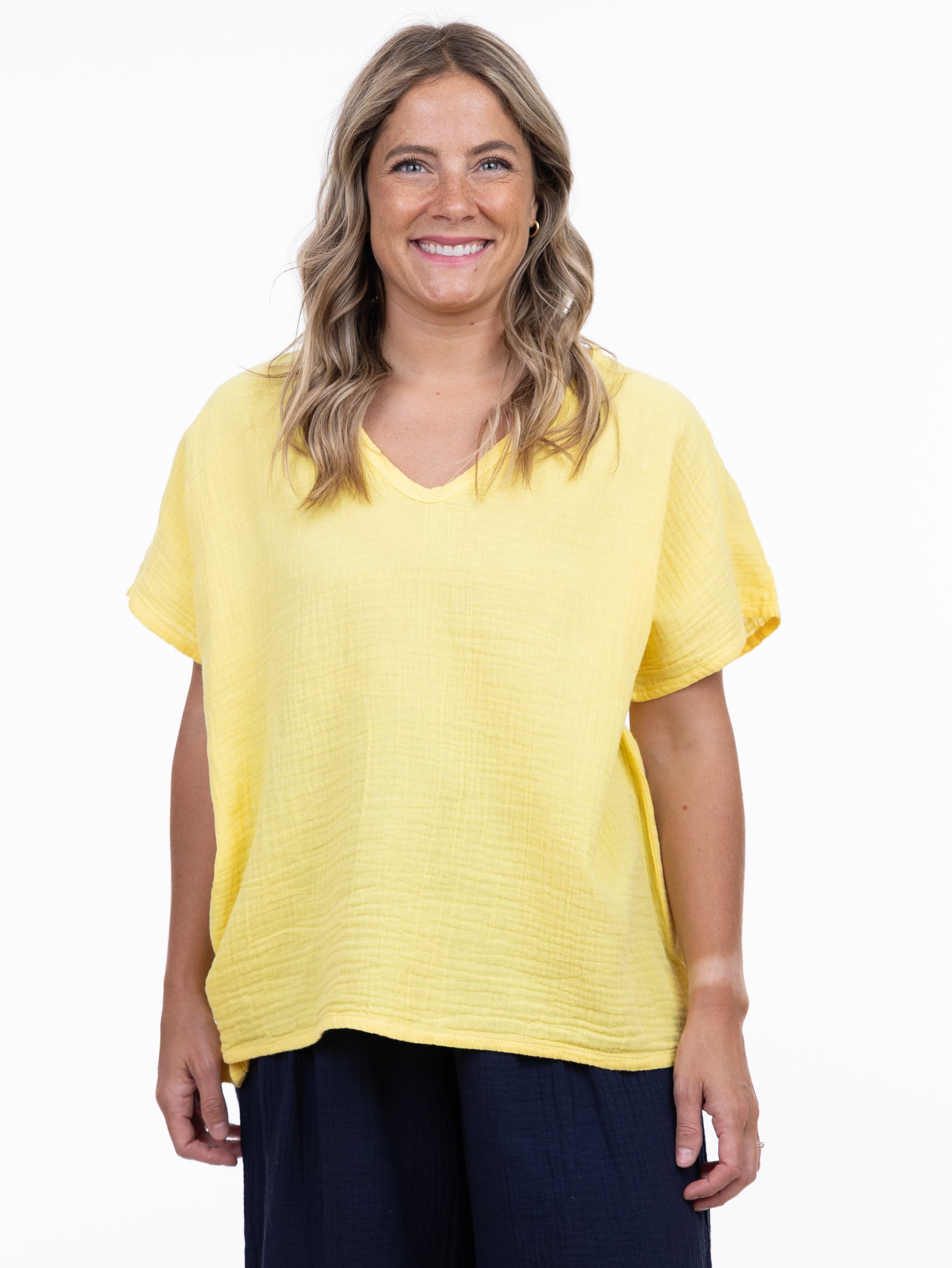 S/S TOP | CONNIE-Top-SHANNON PASSERO STORE-SMALL-MED-CANARY YELLOW-Coriander