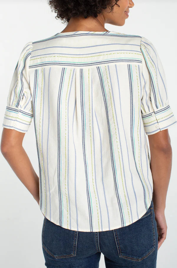 S/S TOP| POPOVER-Top-LIVERPOOL-Coriander