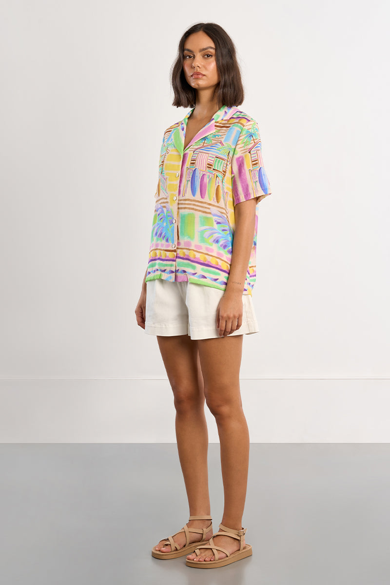S/S WOMEN'S SHIRT | MAUI-Top-MOLLY BRACKEN-Coriander