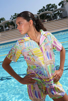 S/S WOMEN'S SHIRT | MAUI-Top-MOLLY BRACKEN-XSMALL-MULTICO MAUI-Coriander