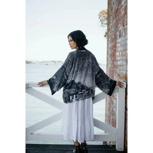 STARGAZER CROPPED KIMONO-Jackets & Sweaters-MARKET OF STARS-Coriander