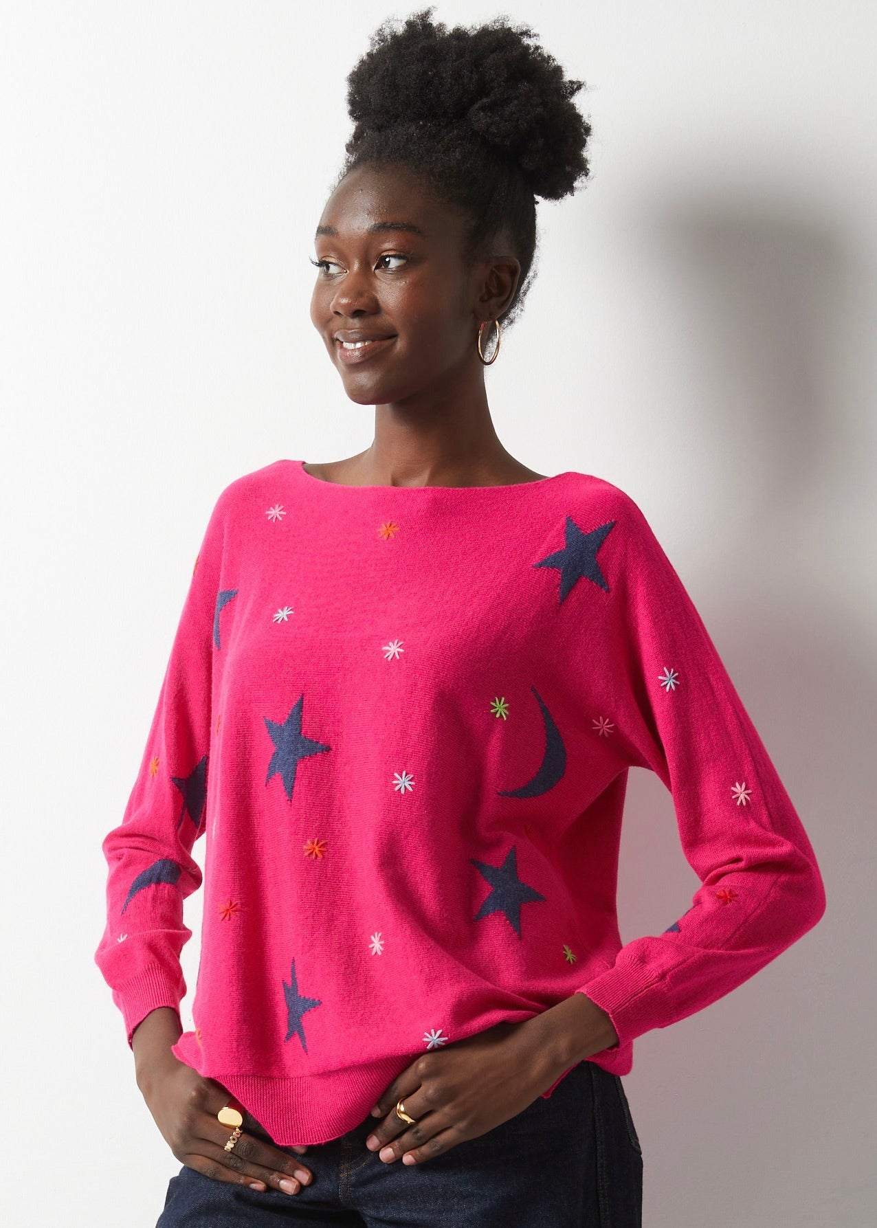 STARRY NIGHT SWEATER-Jackets & Sweaters-ZAKET & PLOVER-Coriander