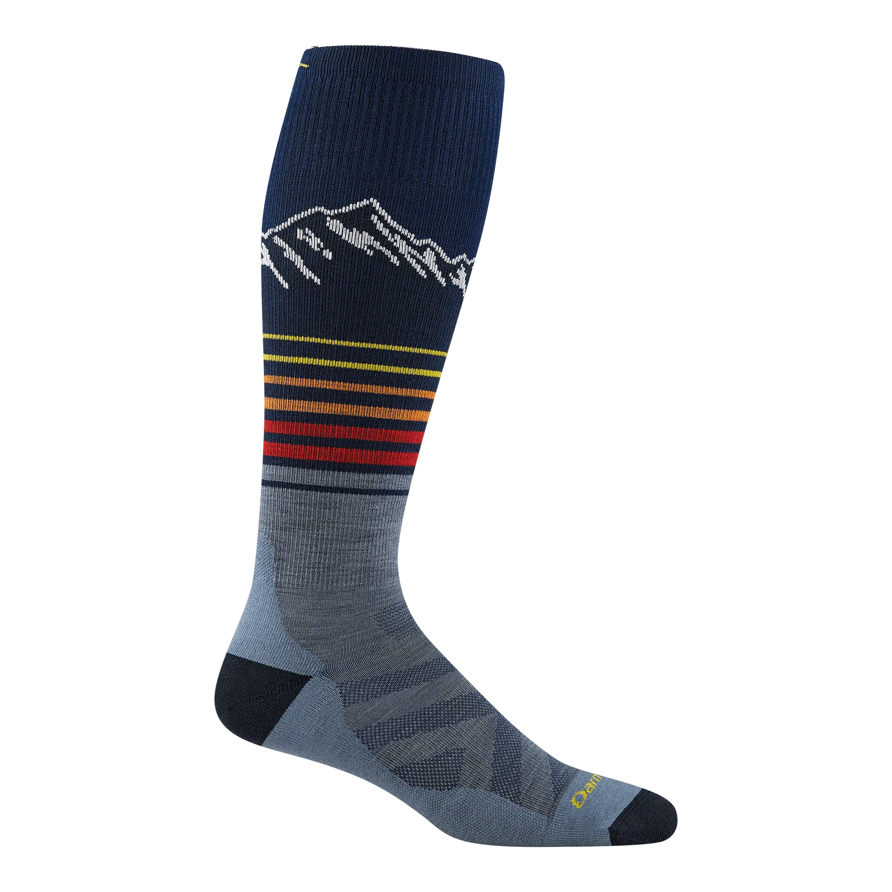 STEEP LINES OVER THE CALF MEN'S SOCKS-Socks & Footwear-DARN TOUGH-Coriander