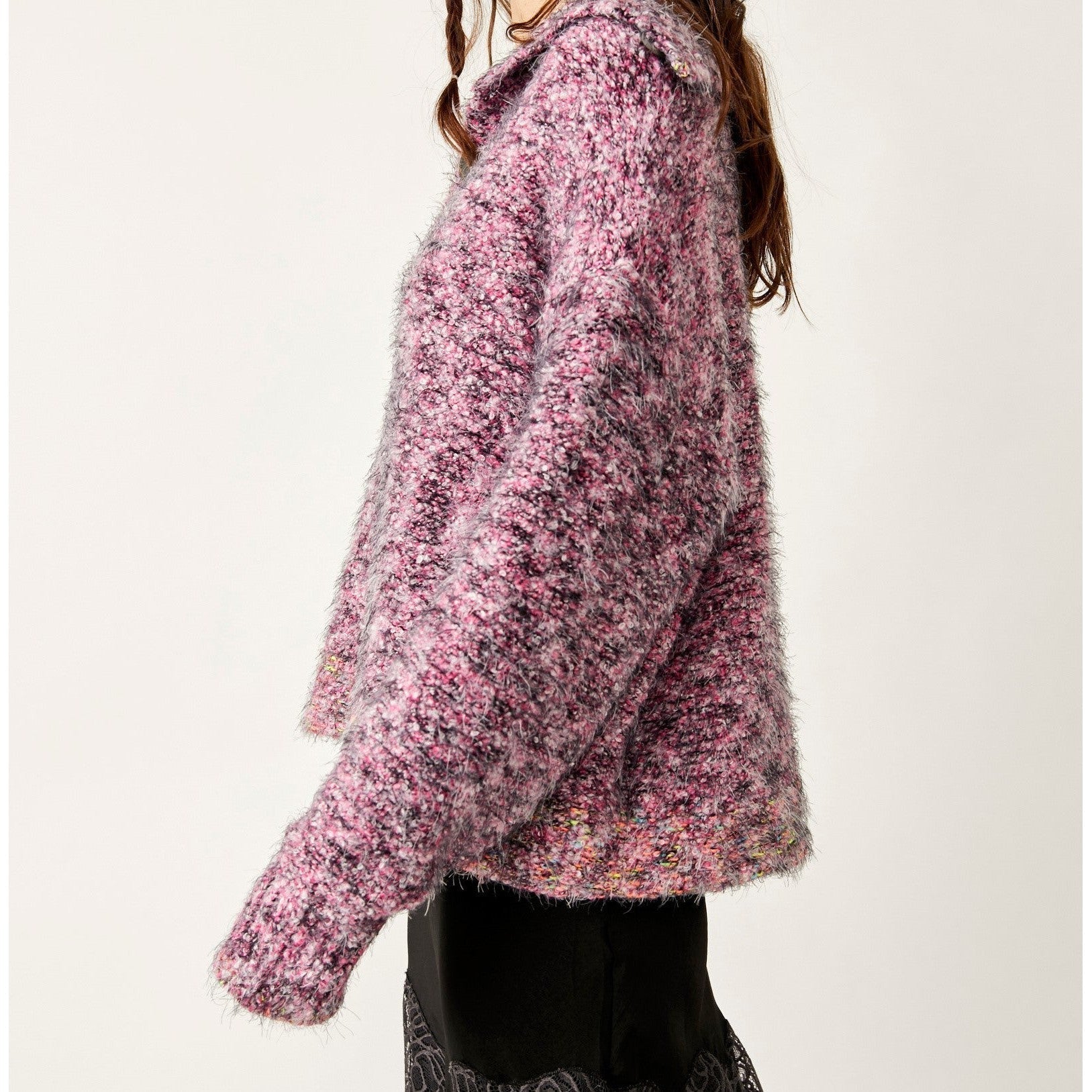 STELLAR PULLOVER - SHOCKING PINK-Jackets & Sweaters-FREE PEOPLE-Coriander